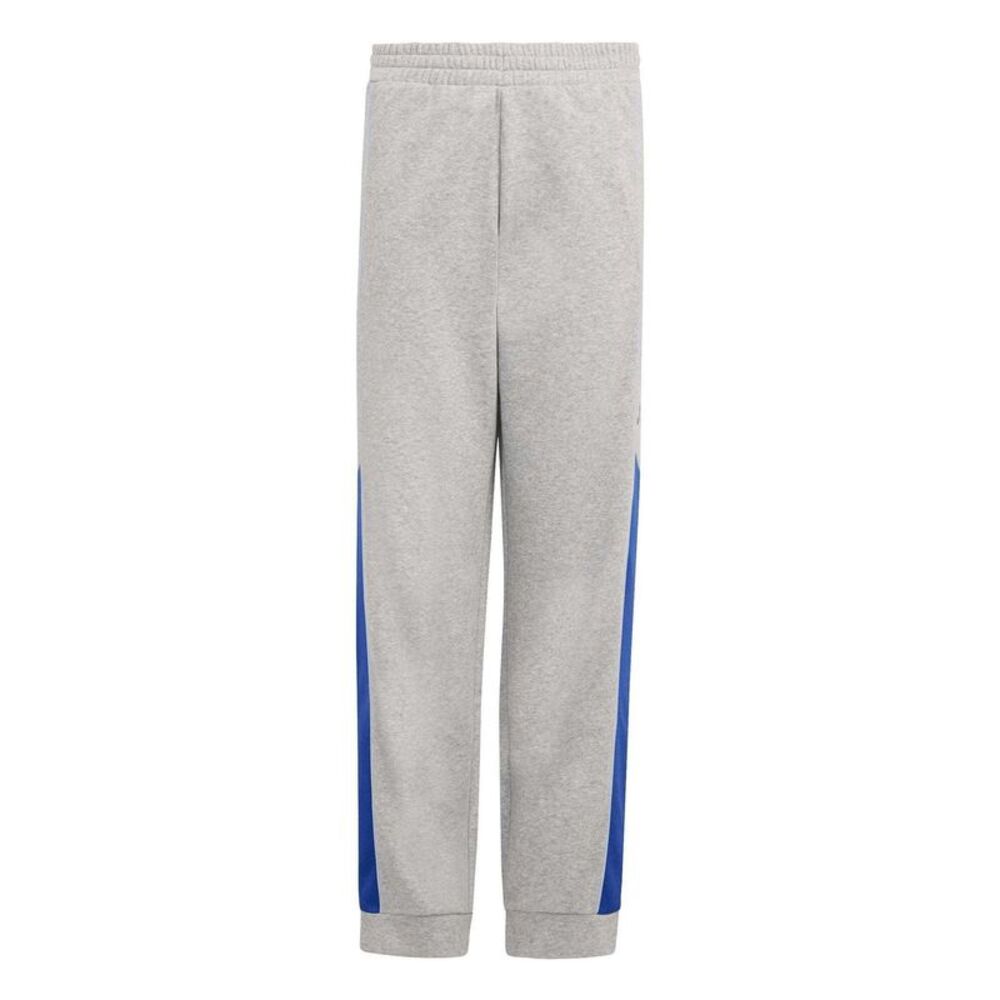 Adidas Childrens/Kids Colour Block Slim Joggers / Medium Heather Grey